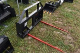 Land Honor Quick Attach Skid Steer Double Prong Bale Spear