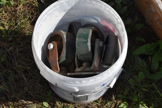 Bucket of Caster Wheels