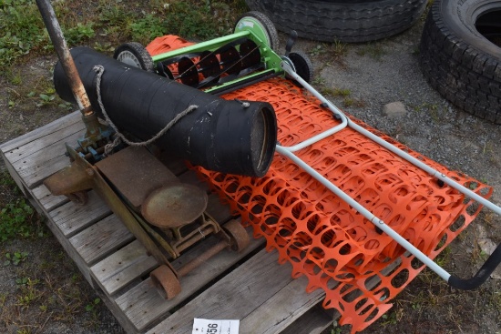 Reel Mower, Hydraulic Jack, Snow Fence