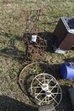 Singer Sewing Stand and 3 Steel Wheels