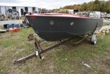 15' Aluminum Boat on Trailer