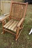 Amber Log Rocking Chair