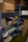2 Metal Shelves with Contents