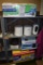 4 Tier Metal Shelf with Paper Towels and Bathroom Accessories