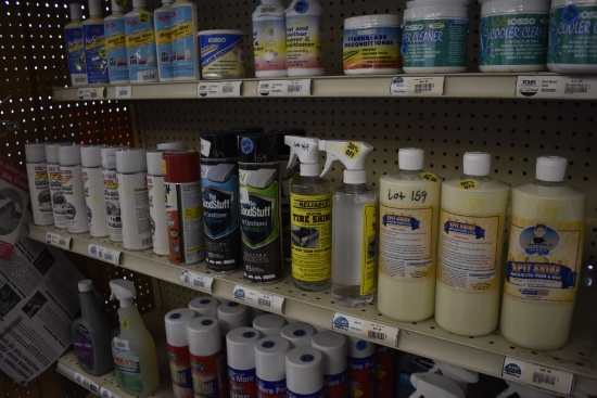 Shelf of RV Cleaning Products