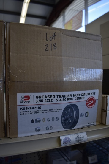 Dexter 3.5K Alxe K08-247-1G Hub Drum Kit