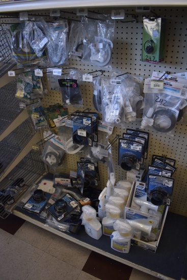 Huge Group of RV Septic Fittings, Adapters, Hoses, Gaskets