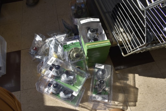 Group of RV Propane Regulators and Accessories