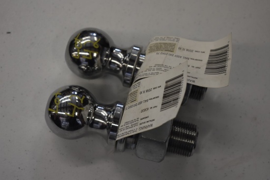2 2" 1.25" Shank 8000lb Chrome Hitch Balls