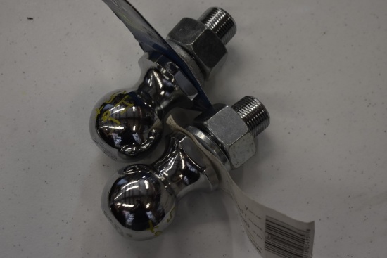 2 1 7/8" 1" Shank 2000lb Chrome Hitch Balls