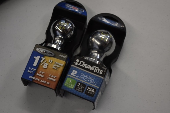2 Misc Chrome Hitch Balls