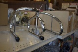 2 Chrome Motorcycle Wheel Chocks