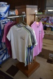 4 Sided T Shirt Display Rack with Wide World RV T Shirts