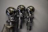 3 Misc Chrome Hitch Balls