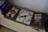 Antique Marlboro Philip Morris Metal Clock