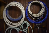 Group of Plastic Tubing, Security Cables, Bungie Cords