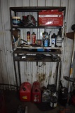 Metal Shelf with Contents