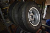 3 Westlake ST175/80R13 Tires on 5 Lug Rims