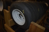 2 Eco Trail 4.80-8 Tires on 5 Lug Rims