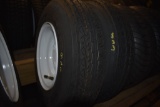 2 Eco Trail 4.80-8 Tires on 5 Lug Rims