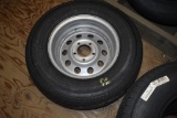Good Year ST205/75R14 Tire on 5 Lug Rim