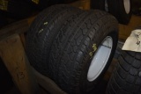 2 Carlisle 205/65-10 Tires on 4 Lug Rims