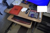 Office Desk with 3 Drawer Plastic Cabinet