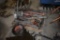 Ridgid 300-12 Pipe Threading Machine on Pallet with Parts and Accessories