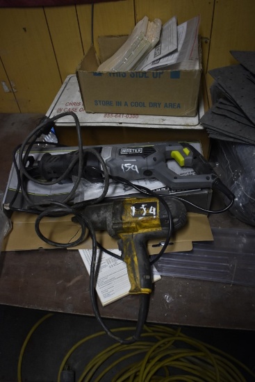 Dewalt Electric Impact and Master Mechanic Corded Saw Zall