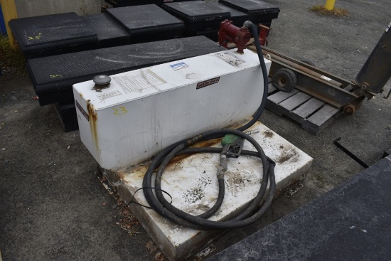 Weather Guard L-shape Fuel Transfer Tank With Fill-Rite Electric Pump