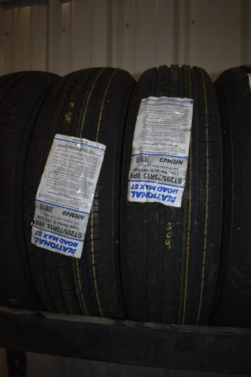 2 National Road Max ST205/75R15 Tires