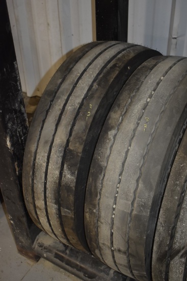 2 Continental HTL2 235/75R17.5 Tires on 8 Lug Rims