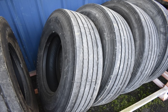 2 Hankook AL11 11R22.5 Tires