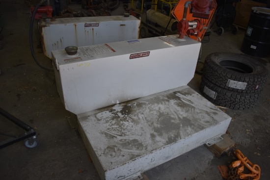Weather Guard L-shape Fuel Transfer Tank With Fill-Rite Electric Pump