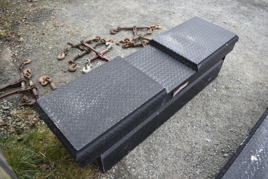 Weather Guard Black Diamond Plate Truck Tool Box