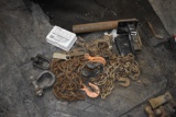 Group of Chains, Receiver Hitches, Anchor Pin Shackles
