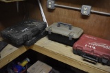 Tool Box with Contents and 2 Socket Boxes with Partial Contents