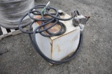 Square 50 Gallon Transfer Fuel Tank with Electric Pump