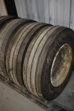 2 Continental HTL2 235/75R17.5 Tires on 8 Lug Rims
