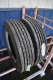 2 Firestone FS590 295/75R22.5 Tires