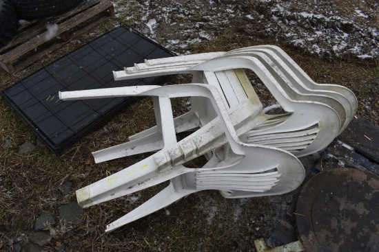 5 Plastic Chairs