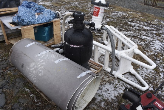 Pallet of Pool Parts