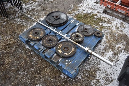 10 Weights with Weight Bar