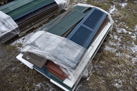 Pallet of Plastic Shutters