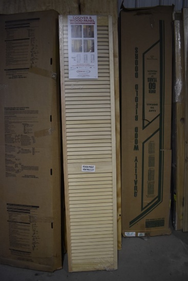 Louver Wood Panel 80" x 32" Bifold Door