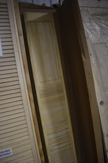 Louver Wood Panel 80" x 28" Bifold Door