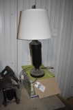 Lamp with Box of Glasses
