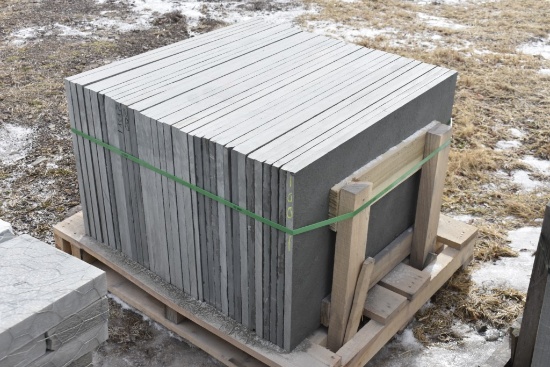 Pallet of 24" x 36" x 1" Thermal Bluestone Pieces