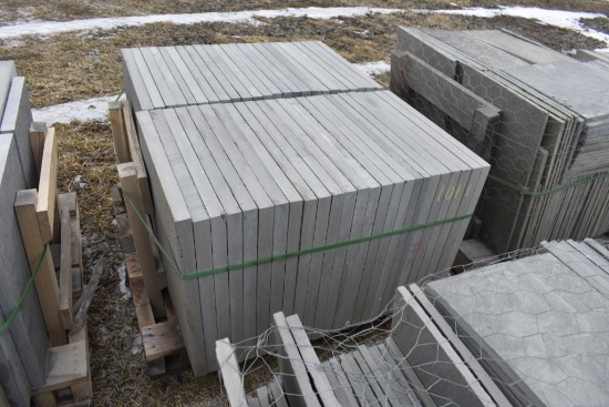 Pallet of 24" x 24" x 1.5" Thermal Bluestone Pieces