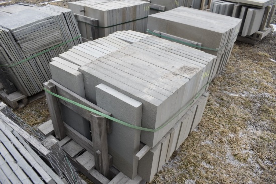 Pallet of 12" x 24" x 2" Thermal Bluestone Pieces